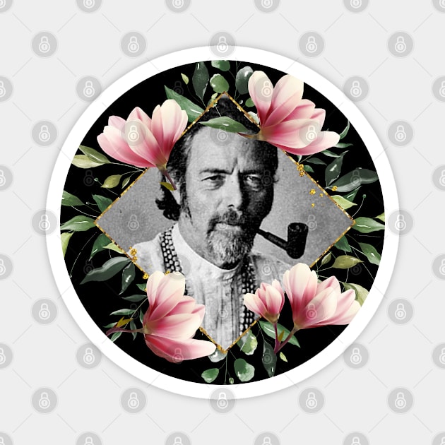 Alan Watts Magnet by TheLiterarian